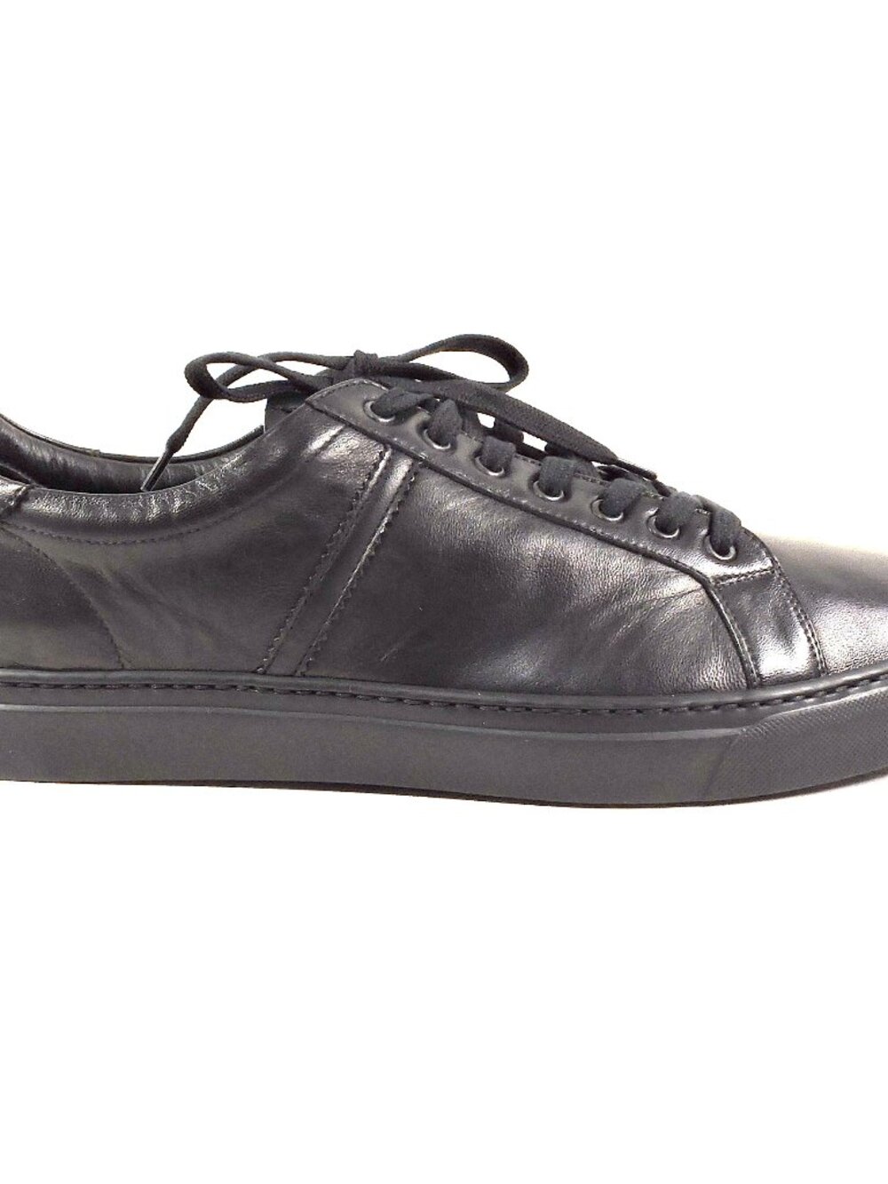 GOODMAN 🇮🇹 MEN'S BLACK SOFT NAPA LEATHER COMFORT SNEAKERS